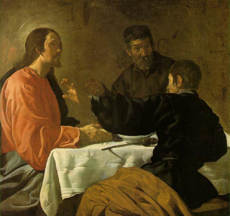 VELAZQUEZ, Diego Rodriguez de Silva y The Supper at Emmaus sg china oil painting image